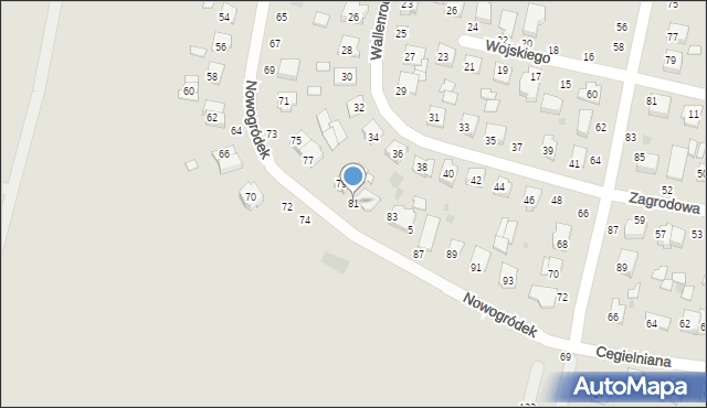 Łuków, Nowogródek, 81, mapa Łuków