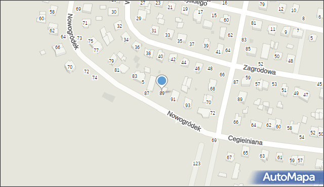 Łuków, Nowogródek, 89, mapa Łuków