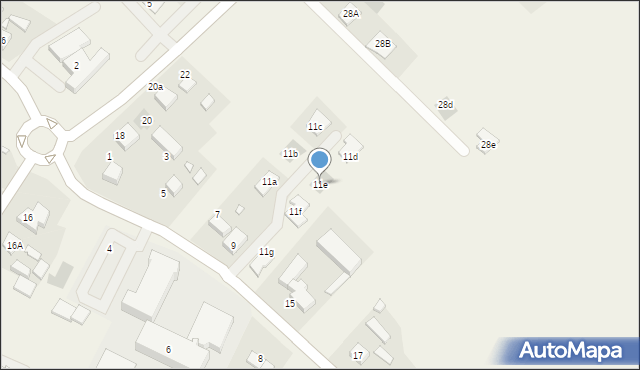 Lusowo, Nowa, 11e, mapa Lusowo