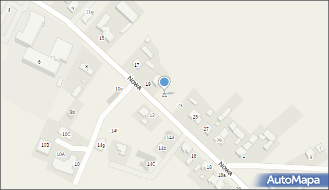 Lusowo, Nowa, 21, mapa Lusowo