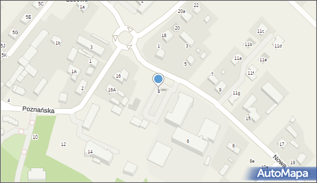 Lusowo, Nowa, 4, mapa Lusowo