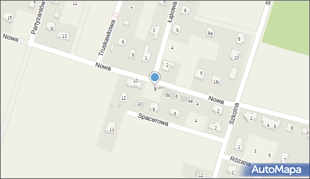Lutynia, Nowa, 8, mapa Lutynia