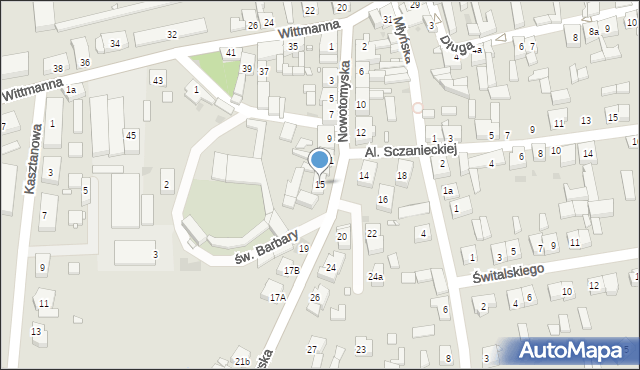 Lwówek, Nowotomyska, 15, mapa Lwówek