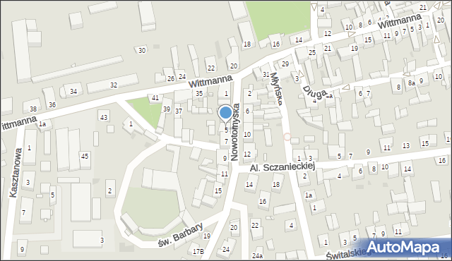 Lwówek, Nowotomyska, 5, mapa Lwówek