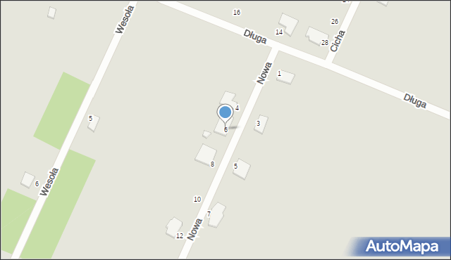 Maków Mazowiecki, Nowa, 6, mapa Maków Mazowiecki