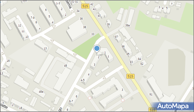 Malbork, Nowowiejskiego, 2-3, mapa Malborka