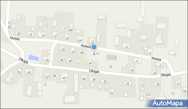 Malenin, Nowa, 8, mapa Malenin