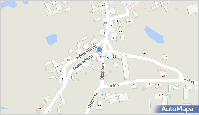 Margonin, Nowe Miasto, 14, mapa Margonin