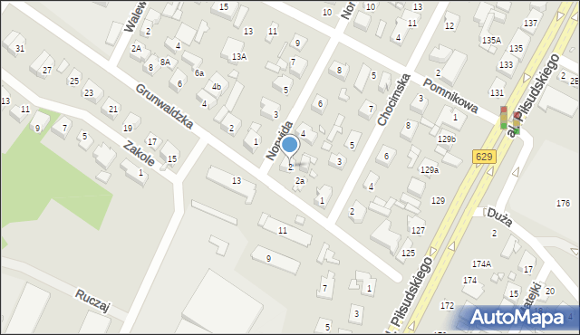 Marki, Norwida Cypriana Kamila, 2, mapa Marki