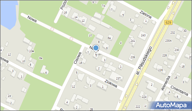 Marki, Nowa, 5, mapa Marki