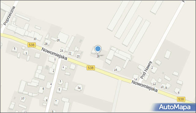 Marzęcice, Nowomiejska, 18, mapa Marzęcice