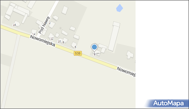 Marzęcice, Nowomiejska, 4, mapa Marzęcice