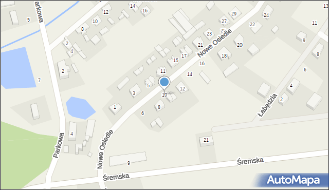 Mechlin, Nowe Osiedle, 10, mapa Mechlin