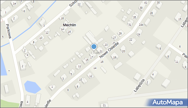 Mechlin, Nowe Osiedle, 19, mapa Mechlin