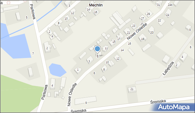 Mechlin, Nowe Osiedle, 5, mapa Mechlin