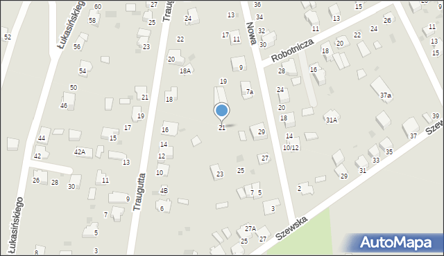 Miechów, Nowa, 21, mapa Miechów