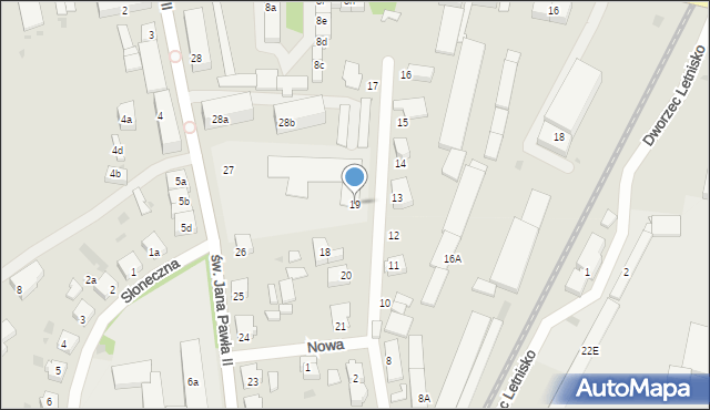 Międzychód, Nowa, 19, mapa Międzychód