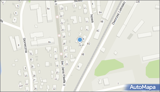 Międzychód, Nowa, 7, mapa Międzychód