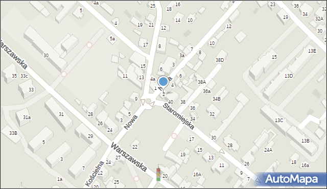 Międzyrzec Podlaski, Nowa, 2, mapa Międzyrzec Podlaski