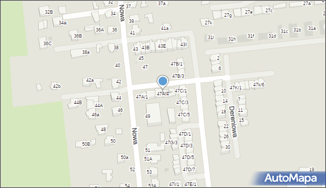 Mielec, Nowa, 47A/4, mapa Mielca
