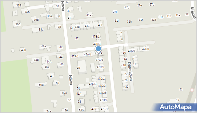 Mielec, Nowa, 47C/2, mapa Mielca