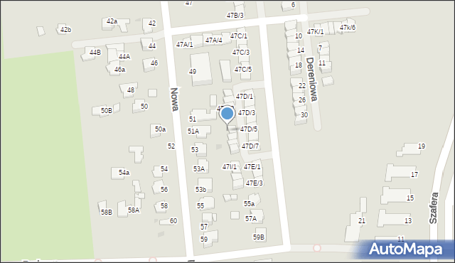 Mielec, Nowa, 47H/1, mapa Mielca