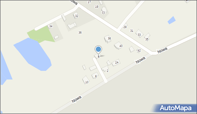 Miętne, Nowa, 6, mapa Miętne