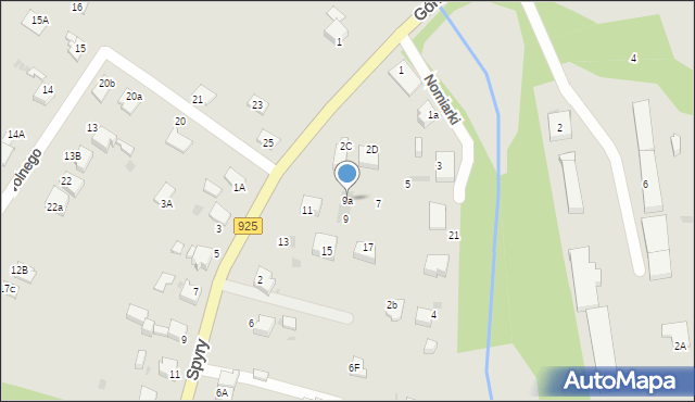 Mikołów, Nomiarki, 9a, mapa Mikołów