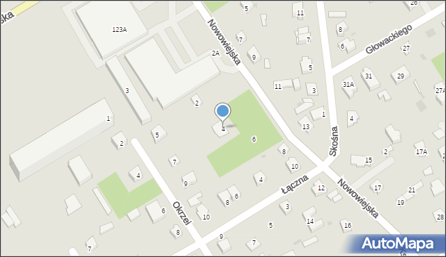 Milanówek, Nowowiejska, 4, mapa Milanówek