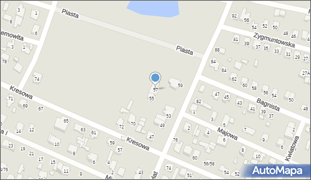 Mińsk Mazowiecki, Nowy Świat, 57, mapa Mińsk Mazowiecki