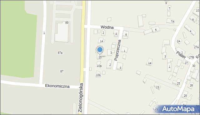 Modrzyca, Nowosolska, 10, mapa Modrzyca