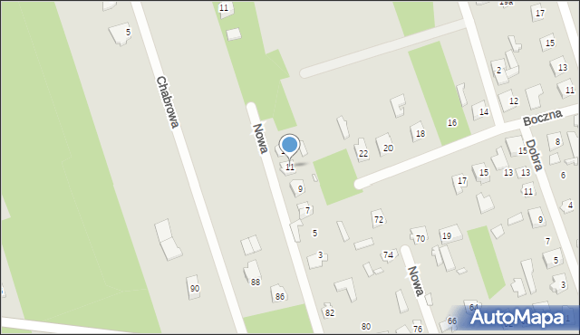 Mrozy, Nowa, 11, mapa Mrozy