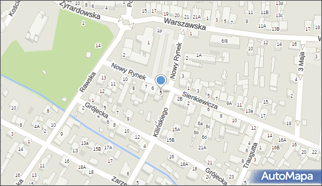 Mszczonów, Nowy Rynek, 5, mapa Mszczonów