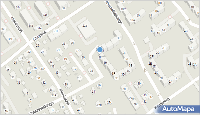 Mysłowice, Nowowiejskiego Feliksa, 3I, mapa Mysłowice
