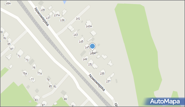 Myszków, Nowowiejska, 149A, mapa Myszków