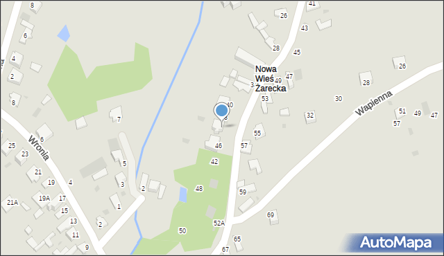 Myszków, Nowowiejska, 44, mapa Myszków