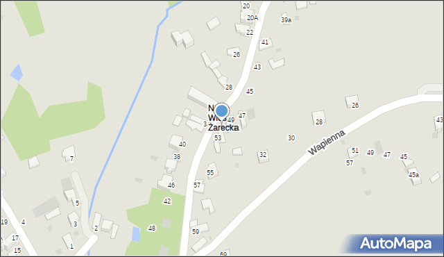 Myszków, Nowowiejska, 51, mapa Myszków