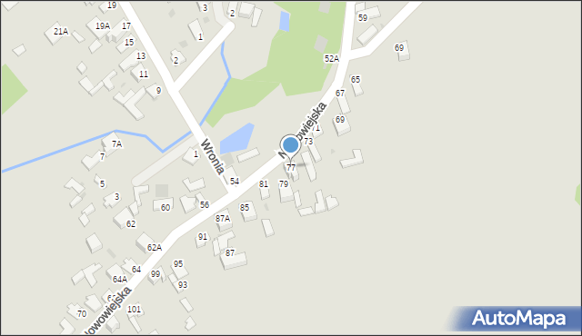 Myszków, Nowowiejska, 77, mapa Myszków