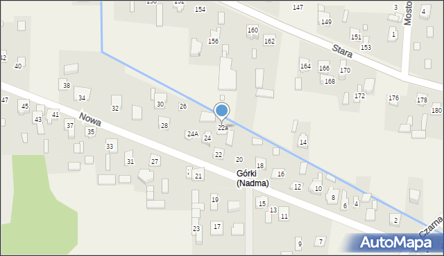 Nadma, Nowa, 22a, mapa Nadma