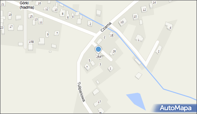 Nadma, Nowa, 26a, mapa Nadma