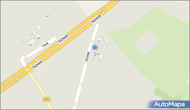 Nakło nad Notecią, Nowa, 12, mapa Nakło nad Notecią
