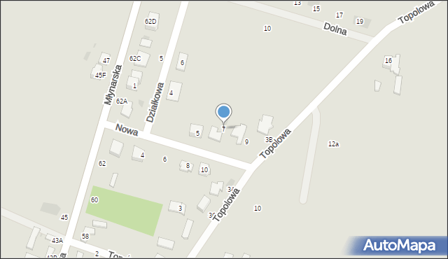 Nasielsk, Nowa, 7, mapa Nasielsk