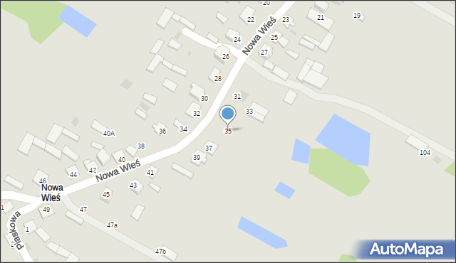 Nasielsk, Nowa Wieś, 35, mapa Nasielsk