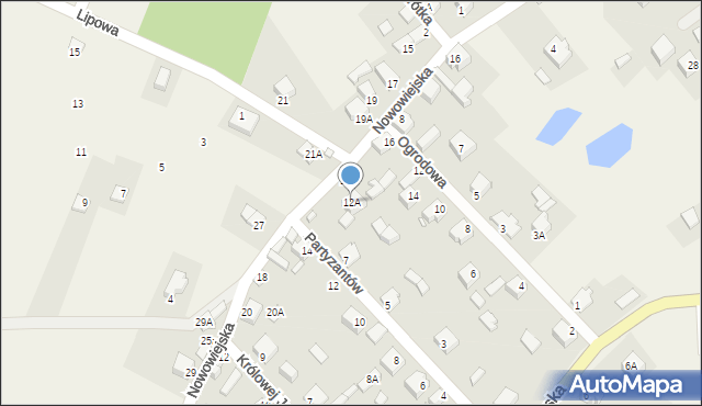 Niegowonice, Nowowiejska, 12A, mapa Niegowonice