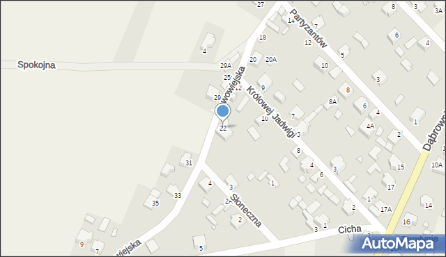 Niegowonice, Nowowiejska, 22, mapa Niegowonice
