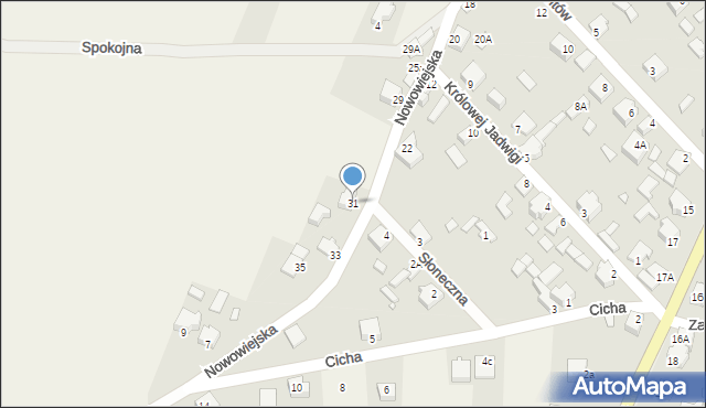 Niegowonice, Nowowiejska, 31, mapa Niegowonice