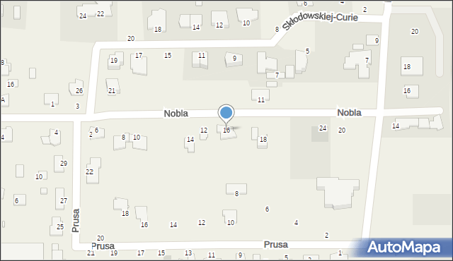 Niemcz, Nobla Alfreda, 16, mapa Niemcz