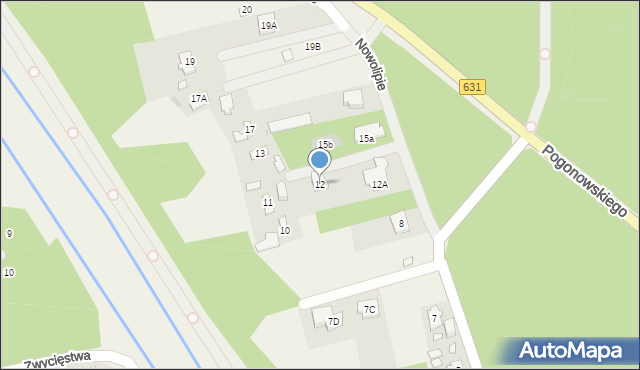 Nieporęt, Nowolipie, 12, mapa Nieporęt