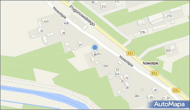 Nieporęt, Nowolipie, 35, mapa Nieporęt
