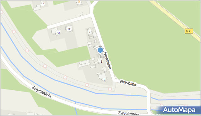 Nieporęt, Nowolipie, 3A, mapa Nieporęt